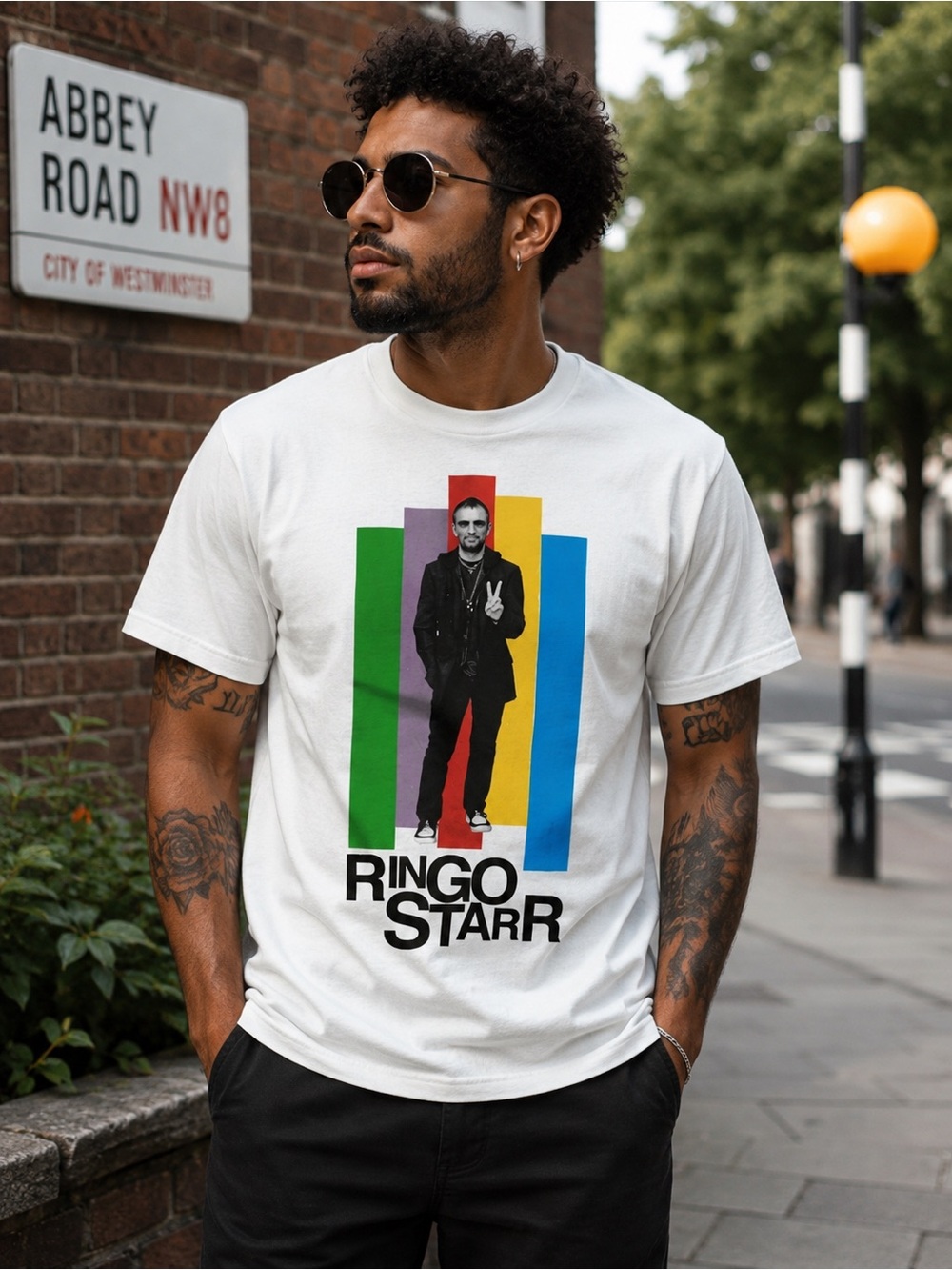 Ringo Starr Graphic T-Shirt – Licensed | White | Cotton